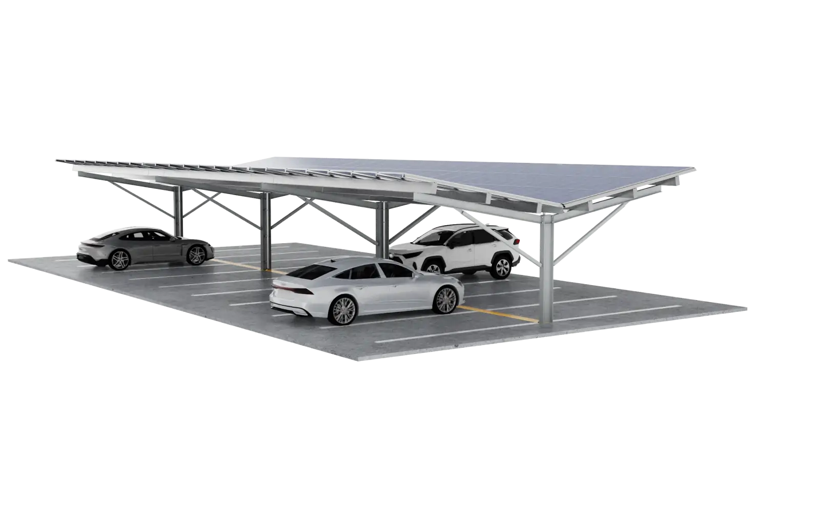Bluetop Ypsilon solar carport system