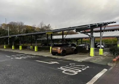 Civic Centre Gateshead England solar canopies