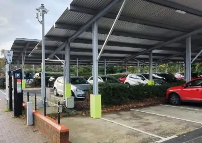 Civic Centre Gateshead England solar canopies